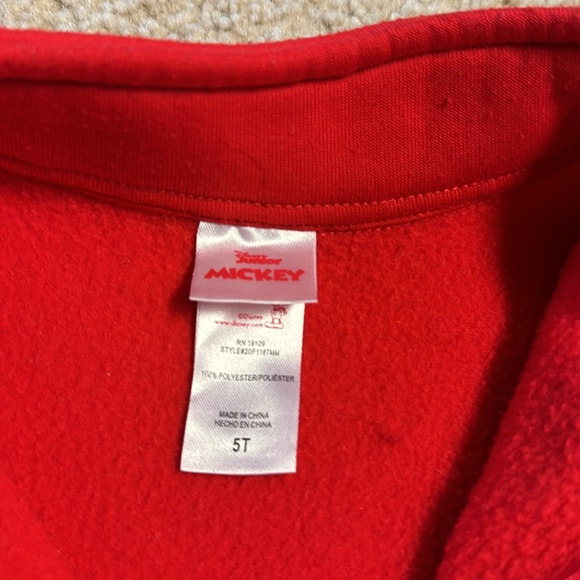 Disnny Mickey Mouse  toddler boy zip up sweatershirt - Picture 3 of 4